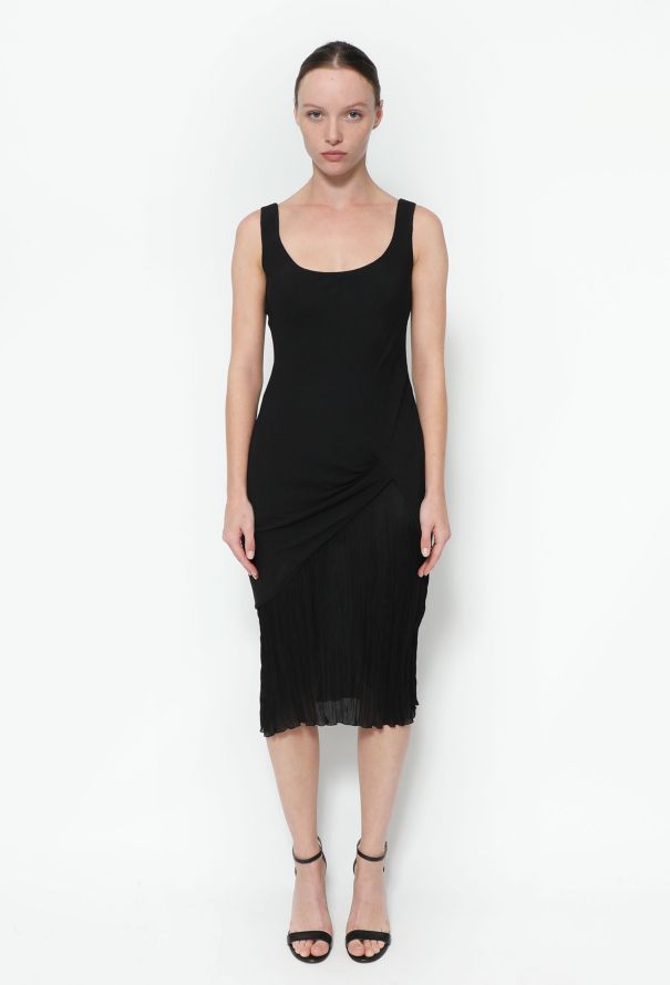 Dior S/S 1999 Ruched Crêpe Dress - 3