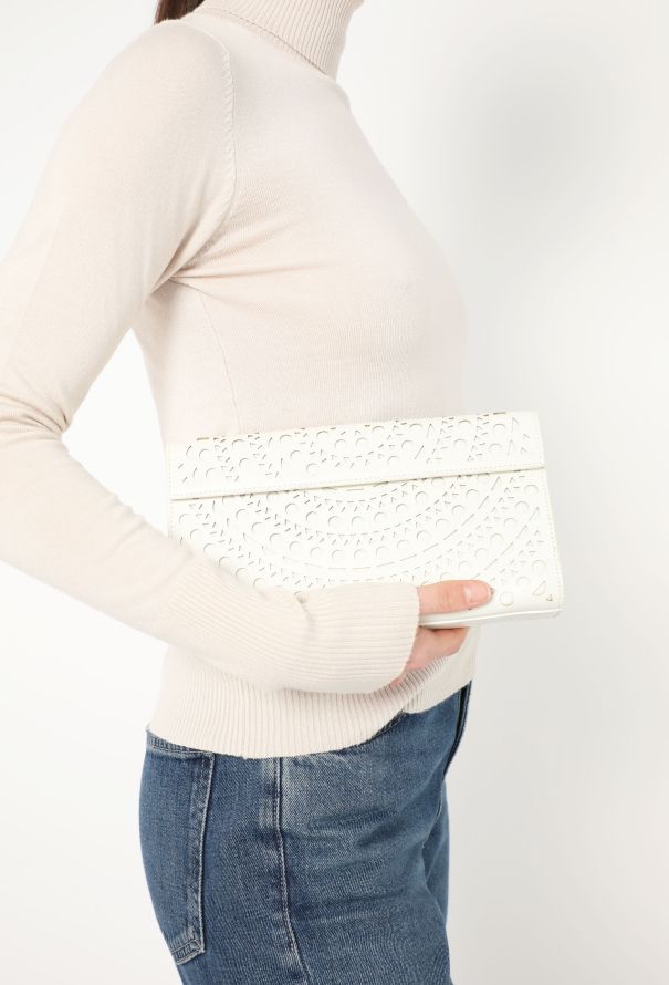 Alaïa Laser Cut Vienne Clutch - 2