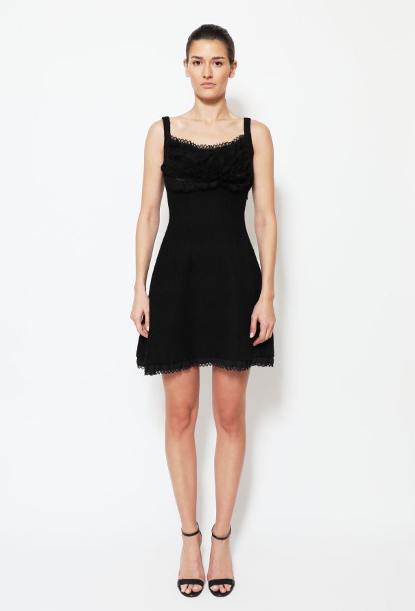 Prada F/W 2010 Lace Trim Dress - 3