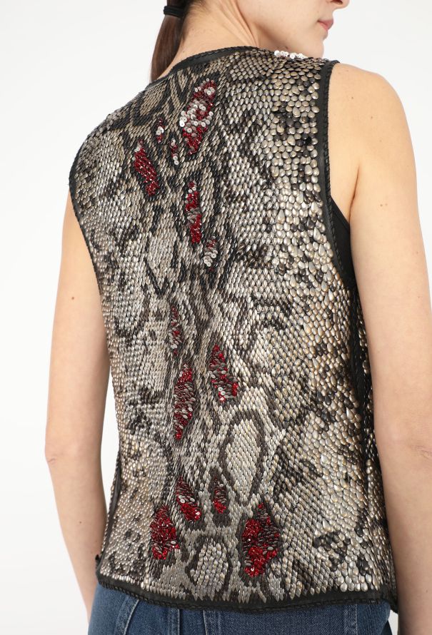 Balmain RARE F/W 2008 Decarnin Hand-Embroidered Vest - 3