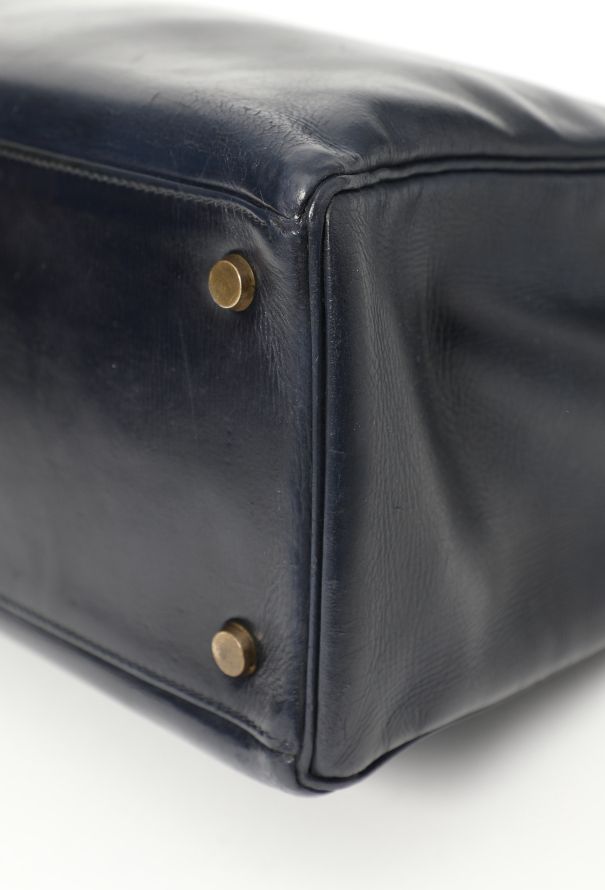 Hermès '60s Navy Box Kelly 32 Retourné - 10