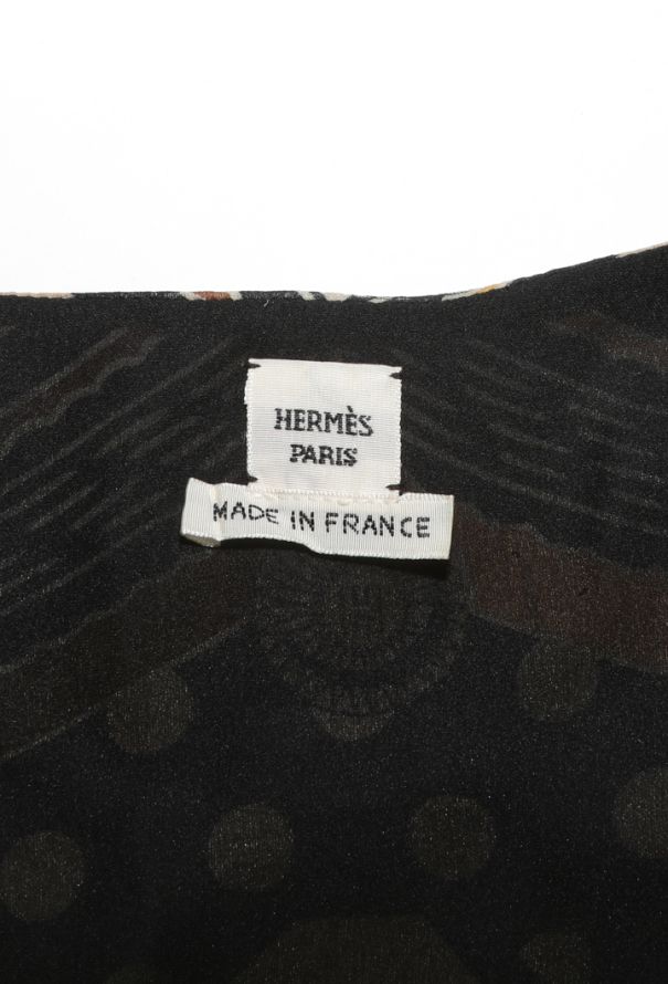Hermès Silk Printed Maxi Kaftan, 2023 - 5