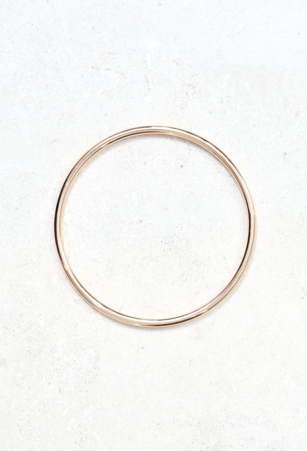 Vintage Fine Jewelry 18k Yellow Gold Bangle Bracelet – 1950s–1960s - 2