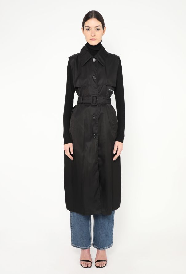 Prada 2019 Belted Nylon Trench Vest - 5
