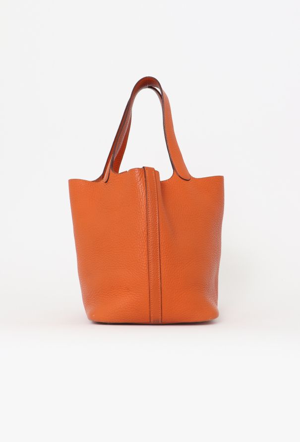 Hermès Orange Clémence Picotin 22 - 3