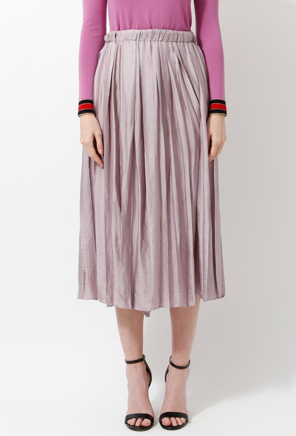 Gucci 2015 Pleated Silk Skirt - 2