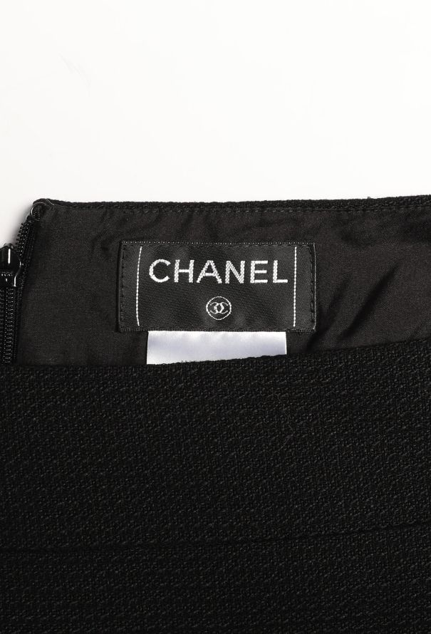 Chanel A-Line Silk Piqué Skirt - 4