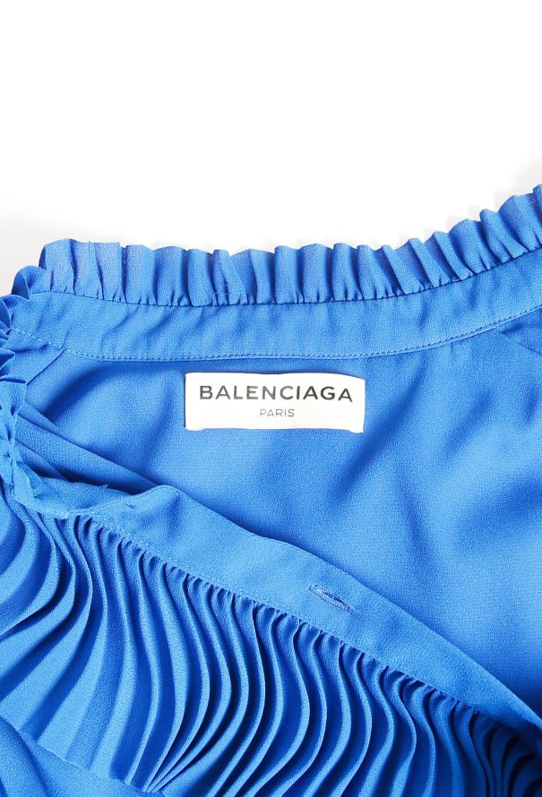 Balenciaga Resort 2017 Pleated Cut-Out Blouse - 7