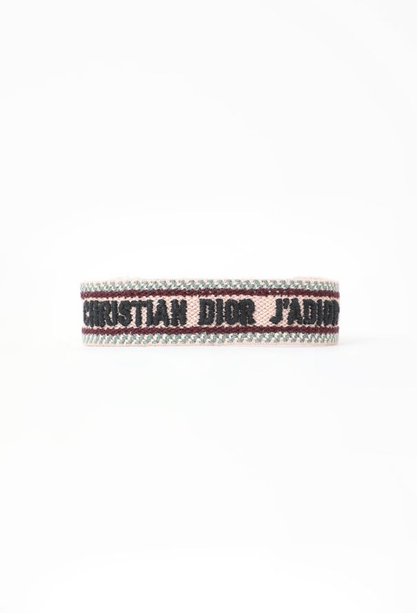Dior J’Adior Embroidered Bracelet in Pink – 2023 - 1