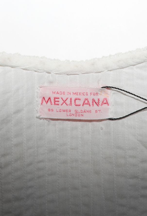 World Treasures Authentic Mexican Cotton Lace Ensemble, 1970s - 9