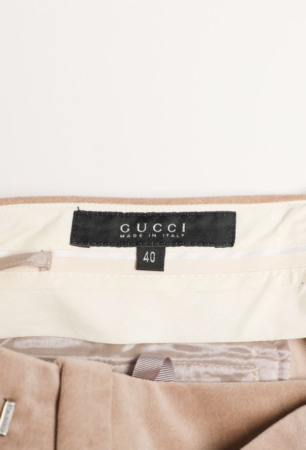 Gucci Early 2000s Flared Velvet Trousers - 5