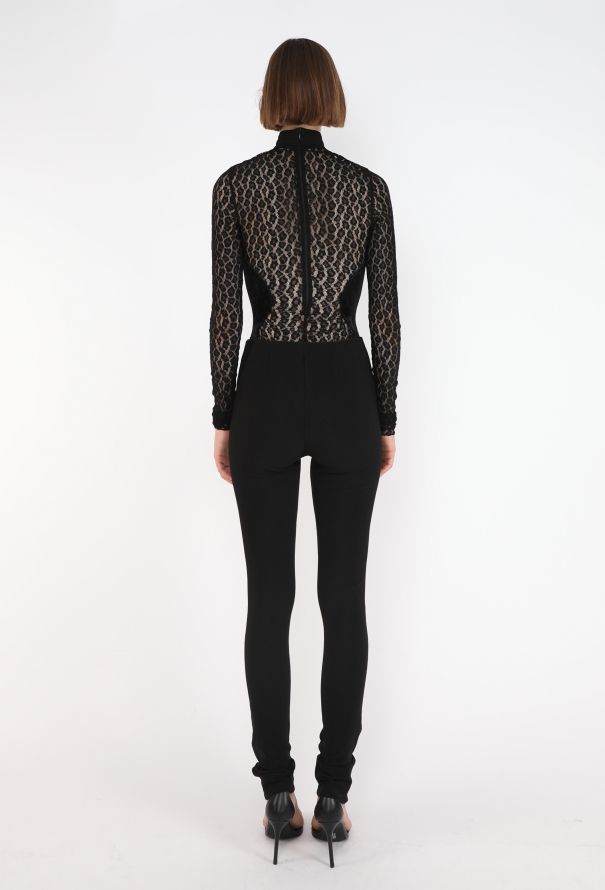 Alaïa Leopard Lace & Velvet Bodysuit, F/W 1991 - 6