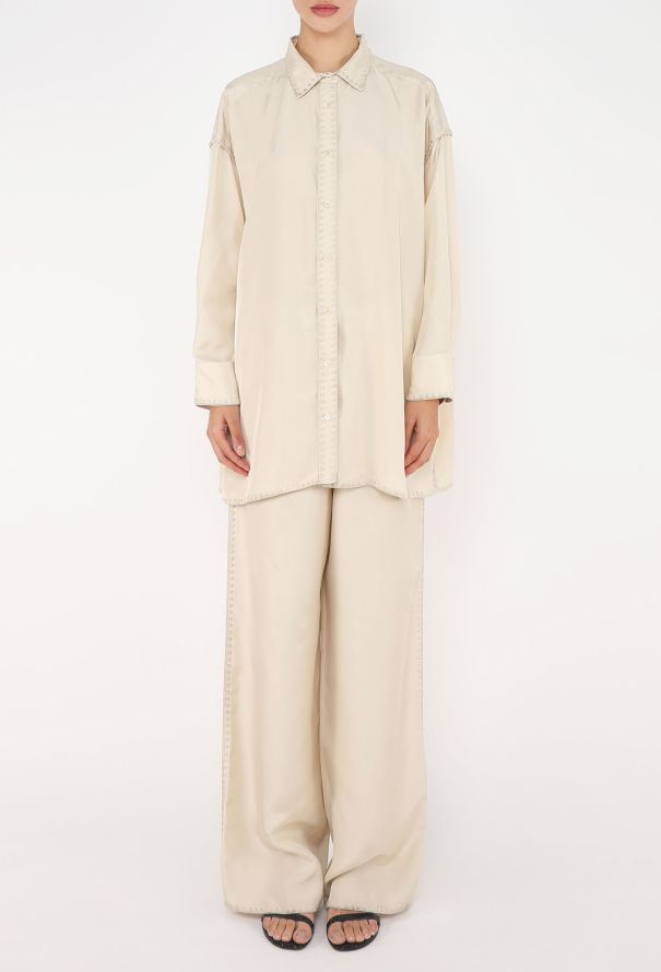 Toteme 2023 Embroidered Silk Pyjama Set - 3
