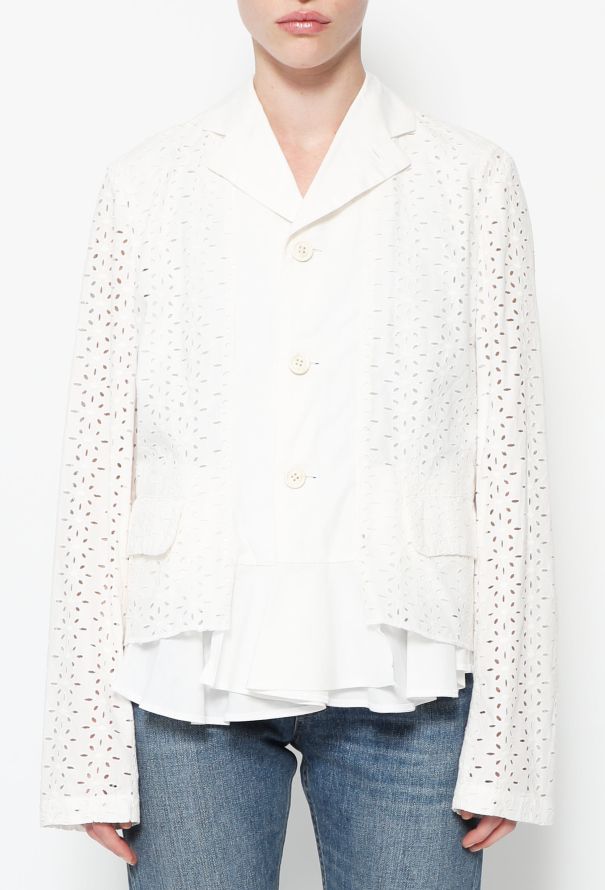 Comme des Garçons Floral Cut-Out Peplum  Jacket - 4