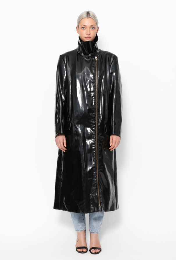 Pierre Cardin Iconic '70s Vinyl Trench Coat - 1