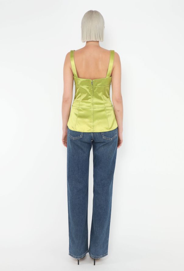 Dolce & Gabbana Charmeuse Peplum Corset Top - 3