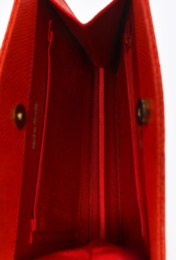 Saint Laurent Vintage Couture Lizard Clutch - 11