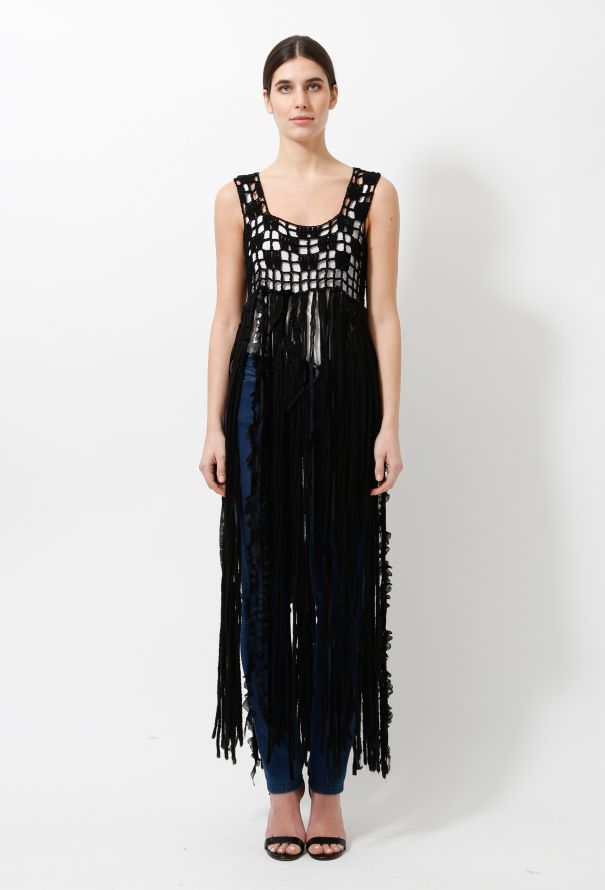 Rodarte S/S 2010 Fringe Knit Tunic - 3