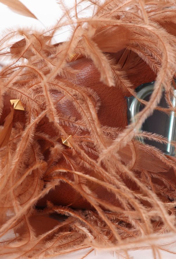 Valentino S/S 2019 Rockstud & Feather Small Bucket Bag - 12