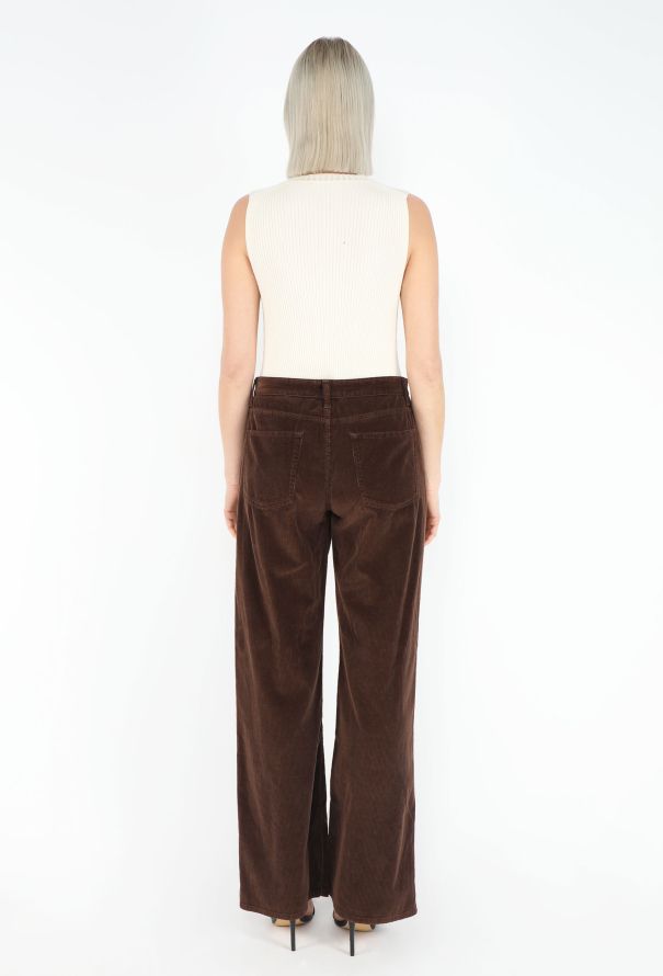 The Row Brown Corduroy  Trousers Eglitta - S/S 2025 - 5