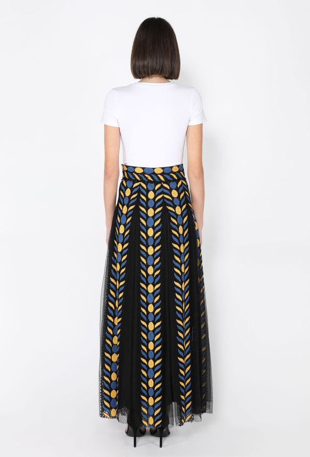 Valentino Chenille-Embroidered Organza Skirt, S/S 2014 - 5