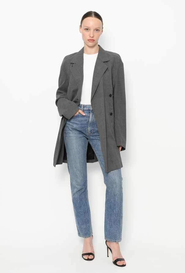 Céline F/W 2017 Belted Crêpe Blazer - 5