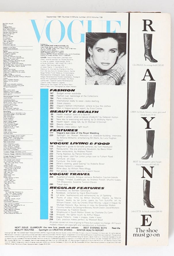 VOGUE UK 1981 Demarchelier Autumn Set - 5