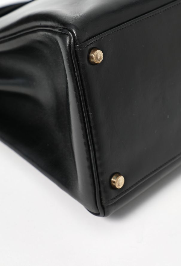 Hermès '60s Black Box Kelly Retourné 35 - 9