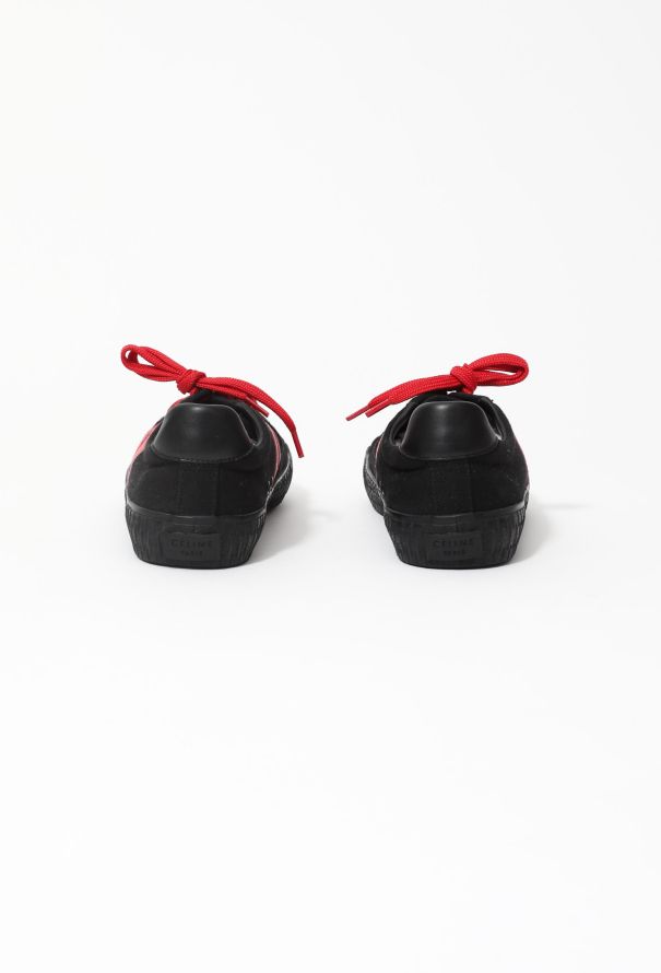 Céline S/S 2017 Canvas Sneakers with Leather Trim - 6