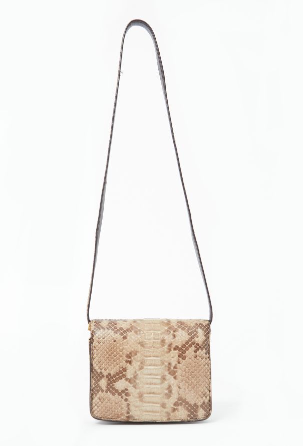 Céline Mini Python Classic Box Bag Beige and brown - 4