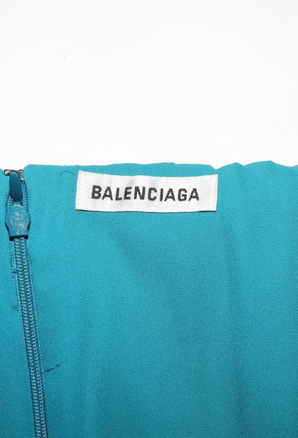 Balenciaga S/S 2022 Asymmetrical Pleated Dress - 7