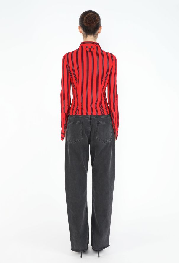 Prada F/W 2024 Striped Piqué Top - 5