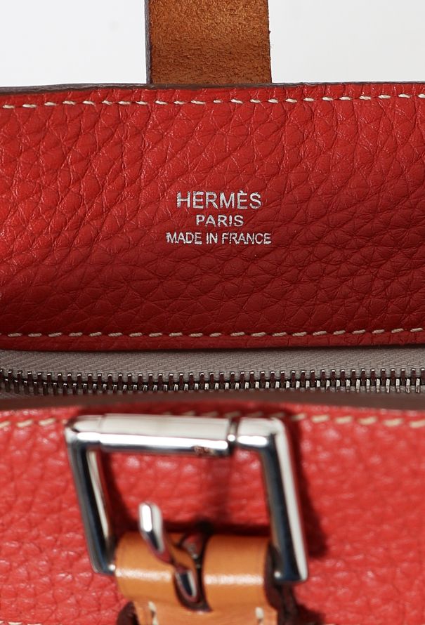 Hermès Orange Clémence Marwari Bag - 11