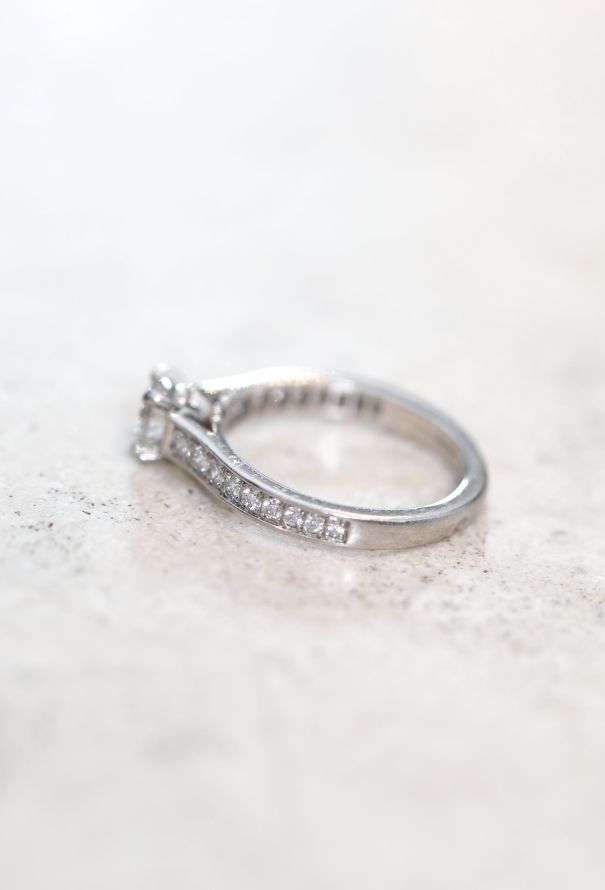 Cartier Platinum & Diamond Solitaire Ring - 5