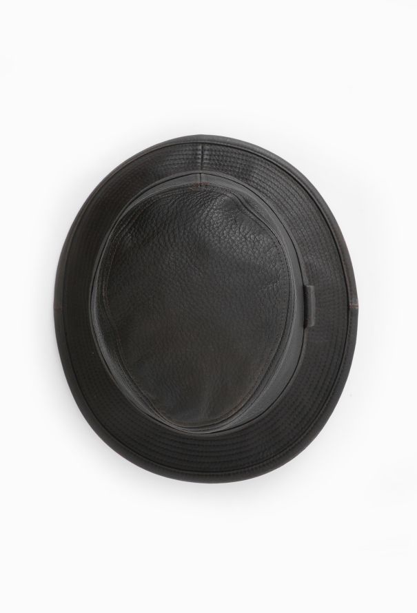 Hermès Vintage Clémence Leather Hat - 6