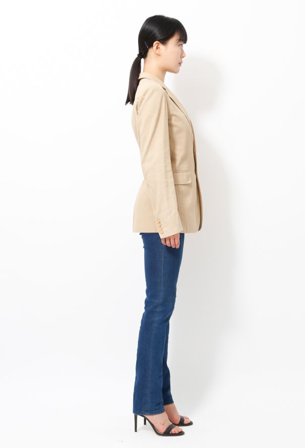 Balenciaga Le Dix 2002 Textured Pinstripe Jacket - 4
