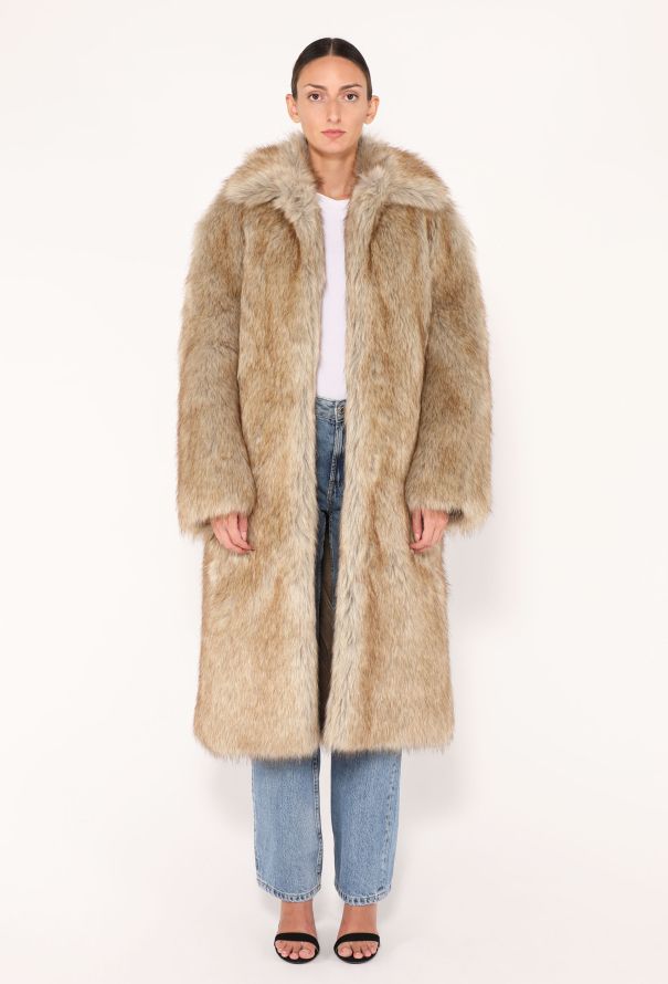 Toteme F/W 2023 Faux Fur Cocoon Coat - 1