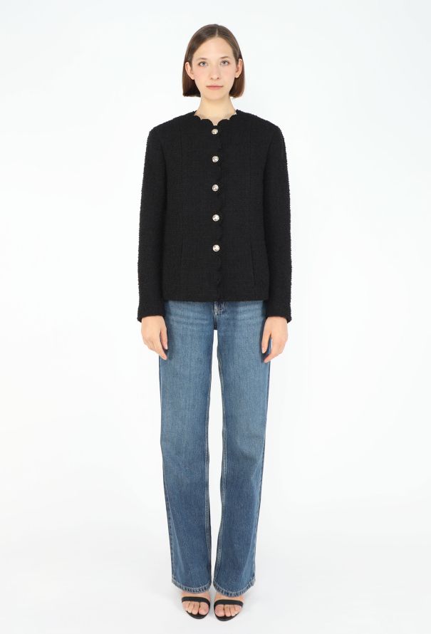 Chanel F/W 2020 Scalloped Tweed 'CC' Ensemble - 7