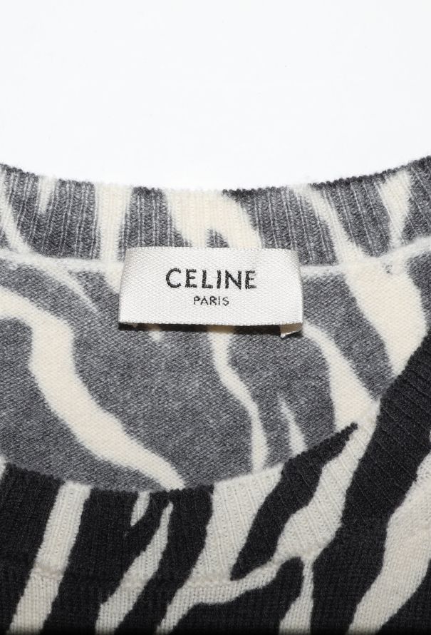 Céline Tiger Print Knit Top - 4