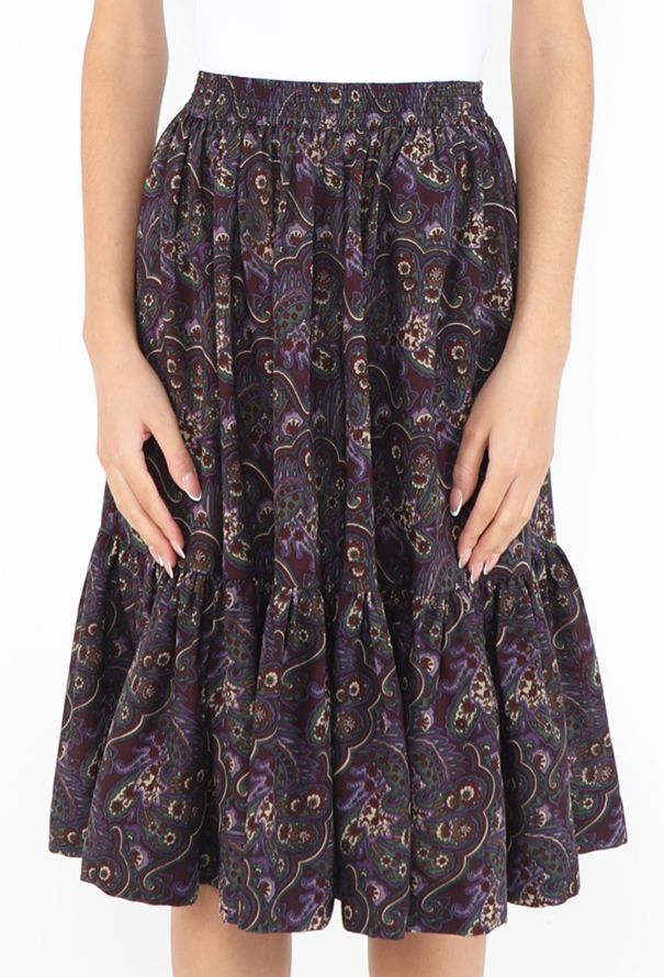 Saint Laurent RARE Fall 1976 Russian Paisley Skirt - 3