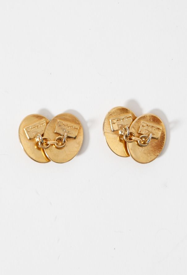 Dior 80s Logo Engraved Cufflinks - 4