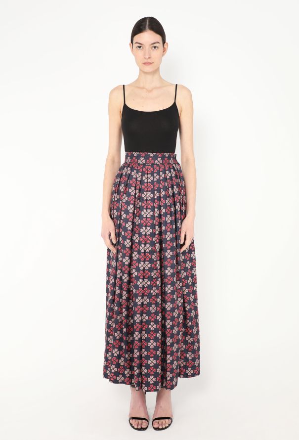 Saint Laurent S/S 1978 Heart Print Skirt Ensemble - 4