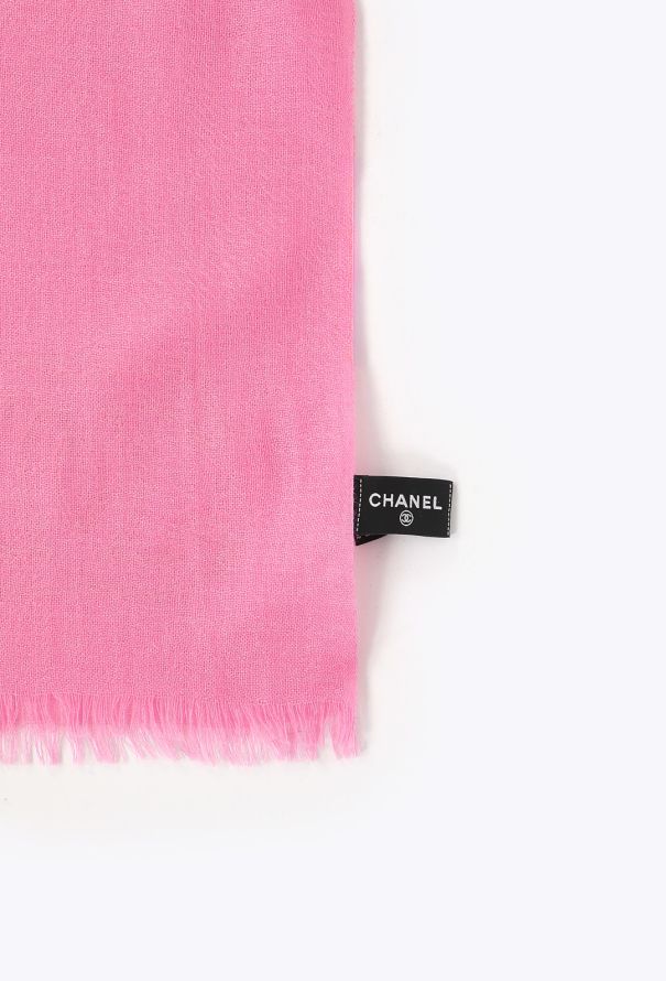 Chanel Tonal 'CC' Cashmere Scarf - 9