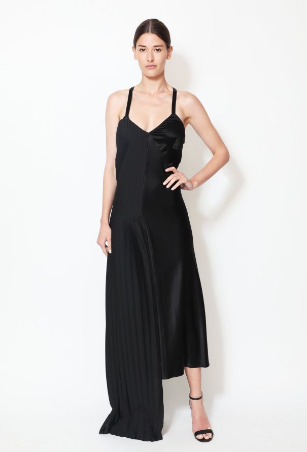 OFF-White F/W 2016 Asymmetrical Satin Dress - 5