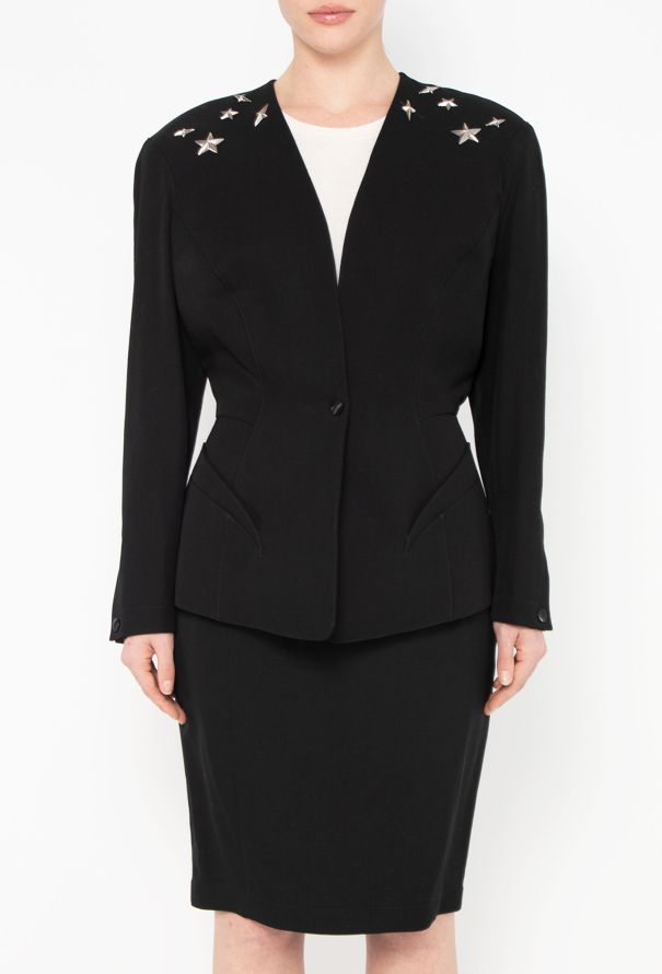 Thierry Mugler F/W 1990 Cinched Star Embellished Ensemble - 7