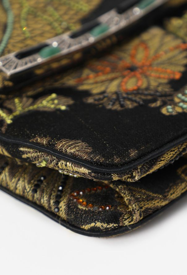 Judith Leiber Vintage Embellished Tropical Clutch - 8