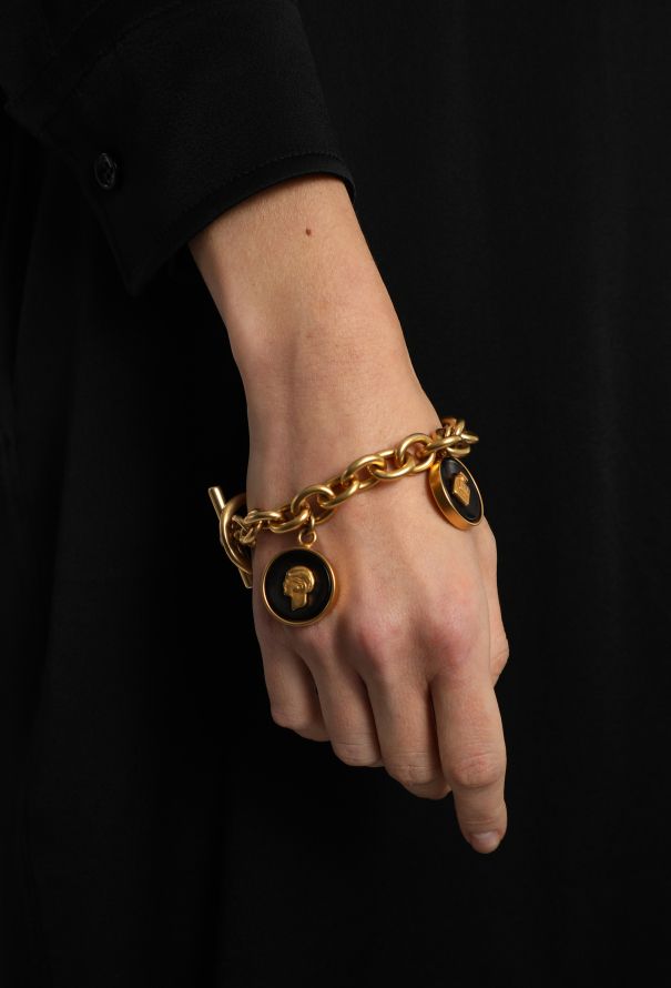 Chanel Vintage Amati Emblem Charm Bracelet - 2