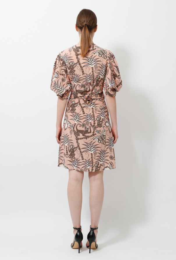 Chloé Silk Graphic Print Dress - 3