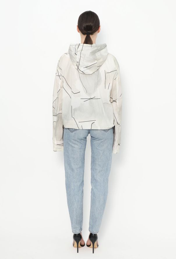 Hermès Vintage Graphic Hooded Rain Jacket - 5