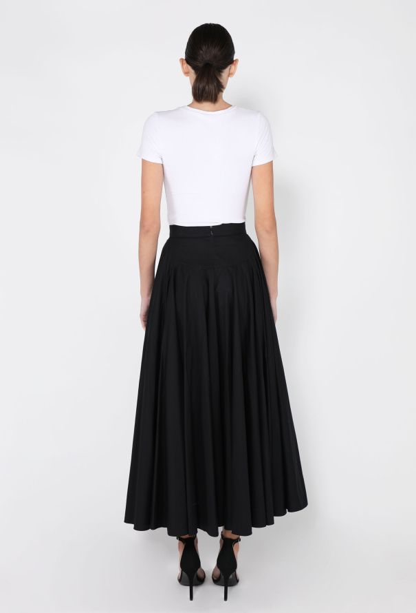 Alaïa Cotton Pleated Skirt - 4